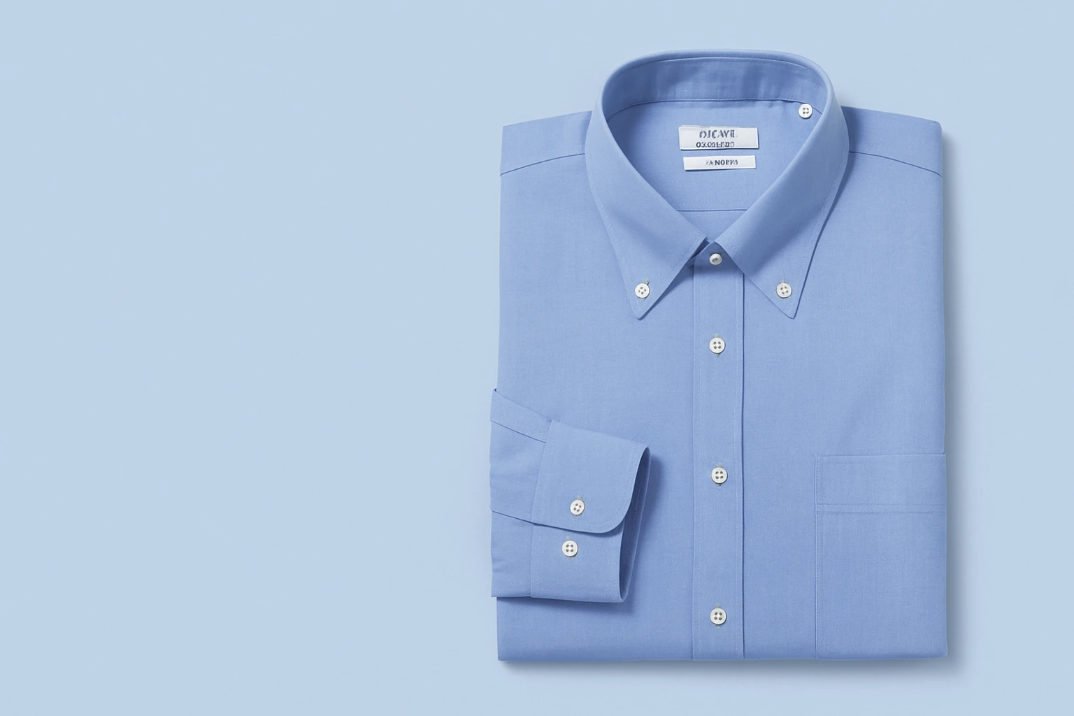Enro Men's Classic Fit Big-Tall Solid Button Down Collar Dress Shirt Light Blue